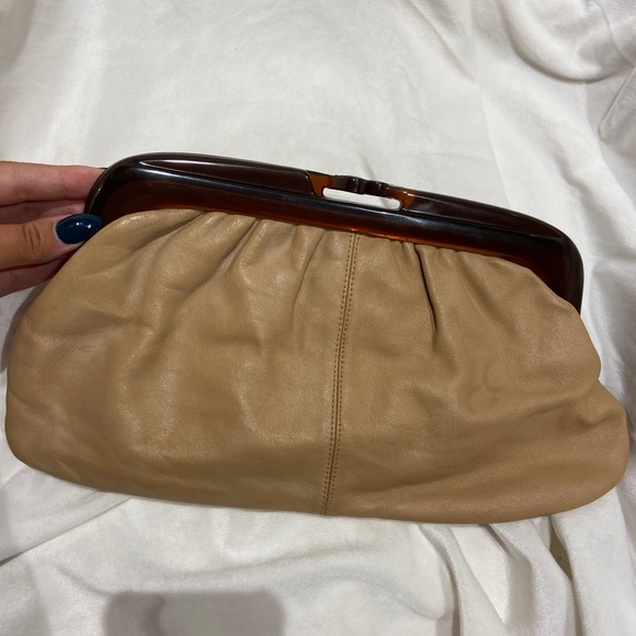 Vintage Genuine Leather Italian Clutch - Picture 2 of 5